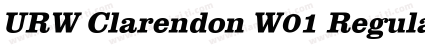 URW Clarendon W01 Regular字体转换